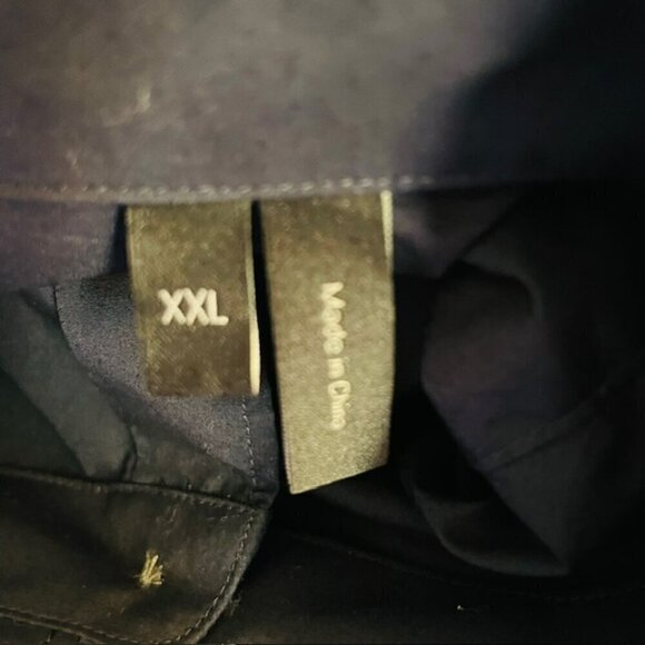 Theory Men's Murrary Linen Cotton Blend Woven Button Down Blue Shirt XXL - Picture 5 of 8